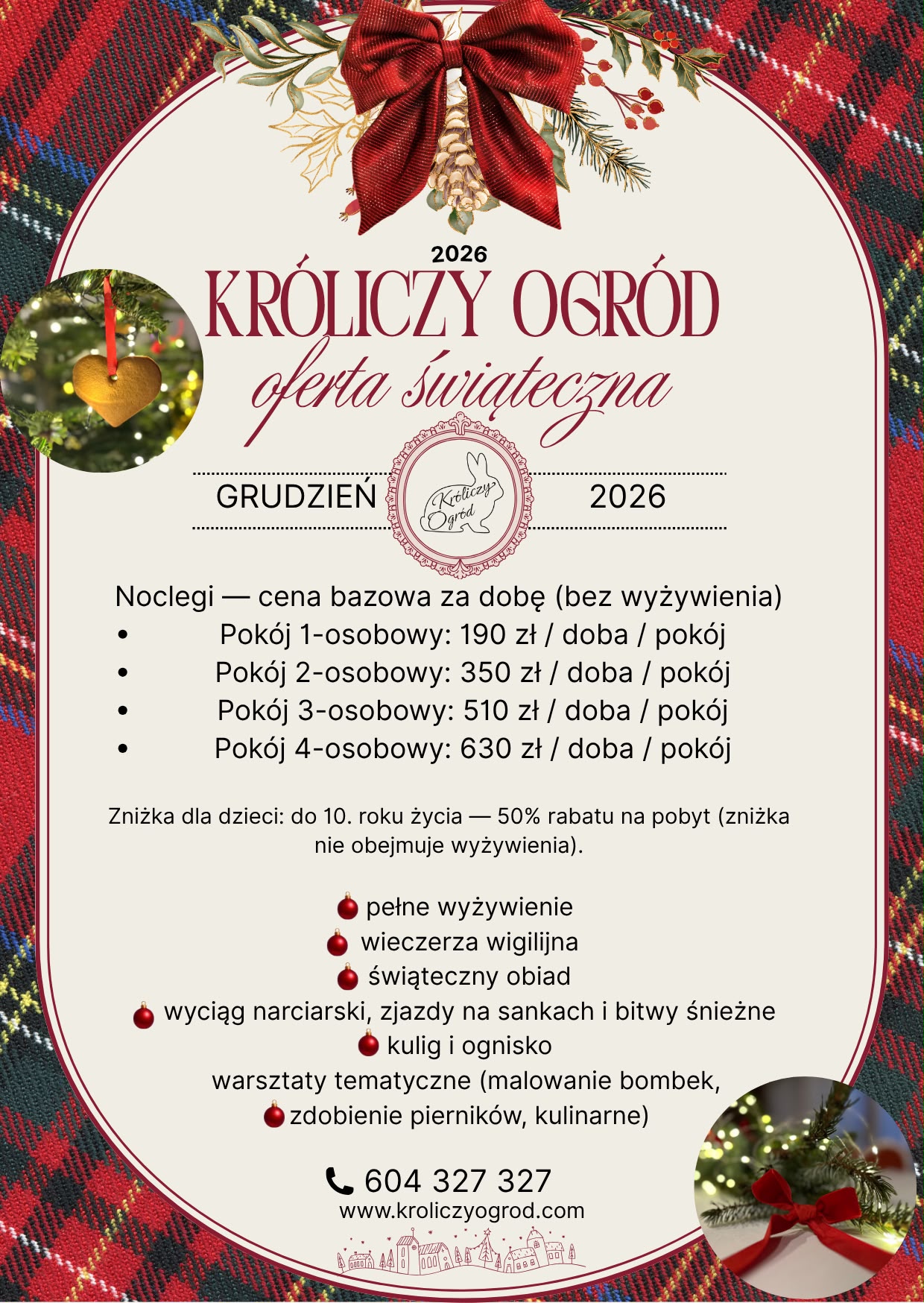 Oferta świąteczna Króliczy Ogród, grudzień 2026